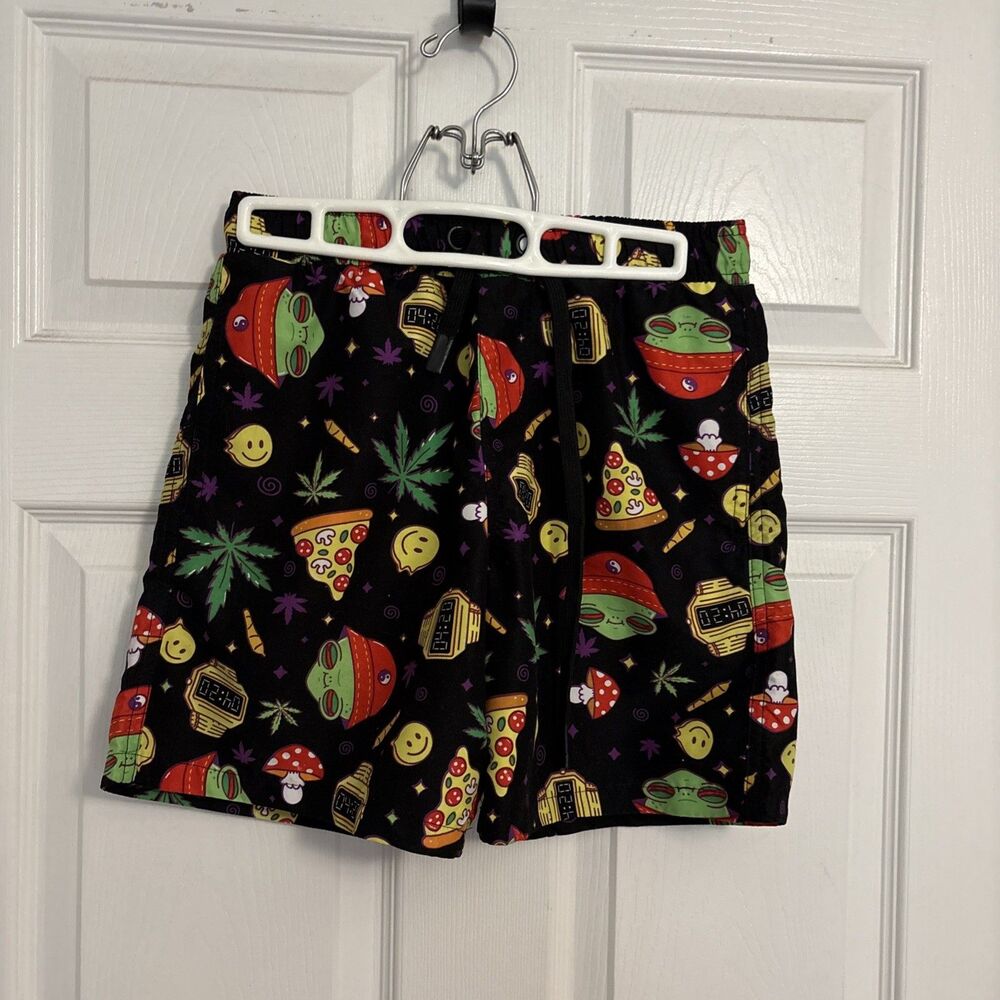 Kronic Print Men's Weed/Pot Theme Board Summer Swim Shorts Trunks,  size Small